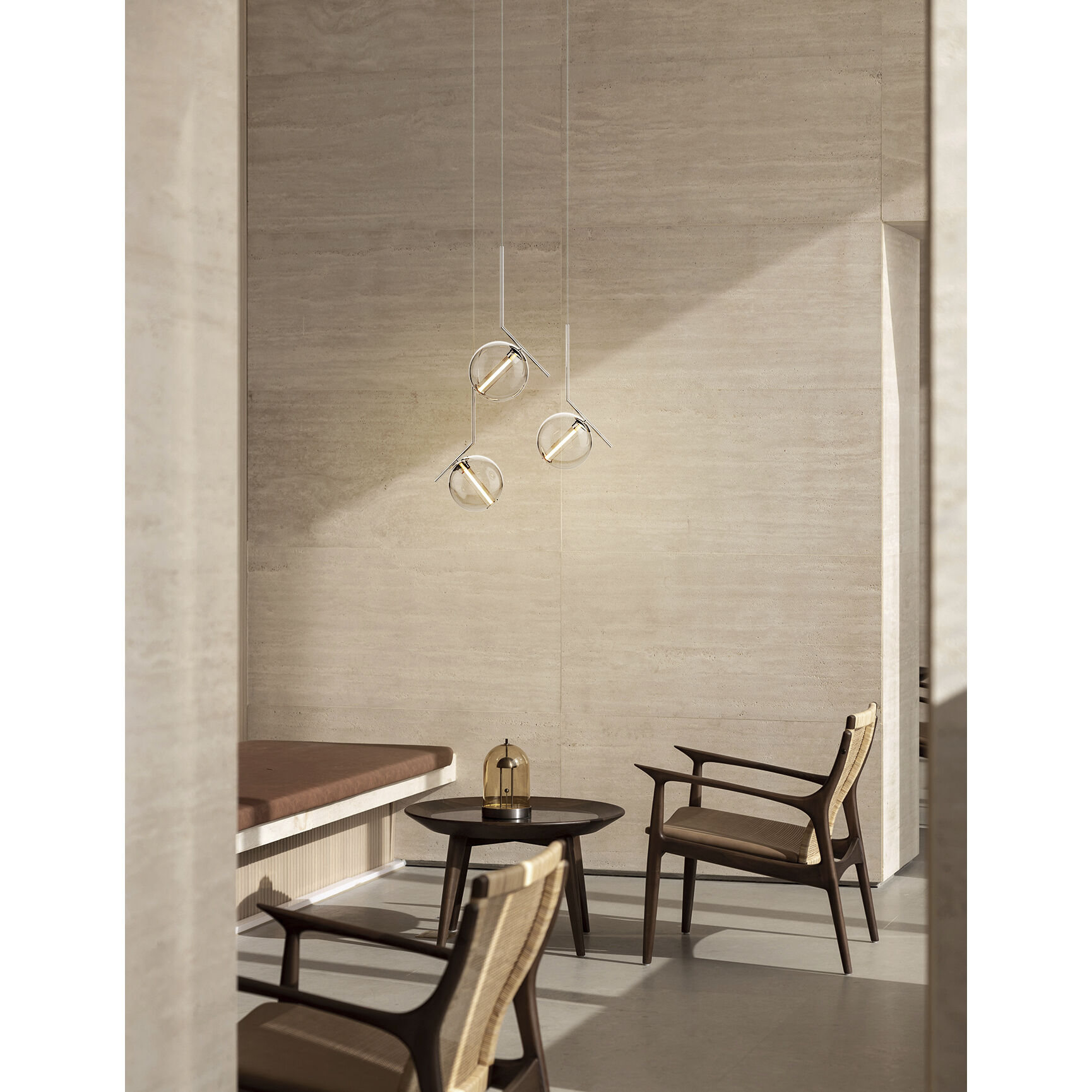 Vetri LED 13.78 inch Chrome Pendant Ceiling Light