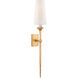 Julie Neill Iberia 1 Light 4.5 inch Antique Gold Leaf Single Sconce Wall Light