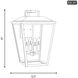 Drew & Jonathan Kennewick 4 Light 19 inch Antique Bronze Outdoor Wall Lantern, Large
