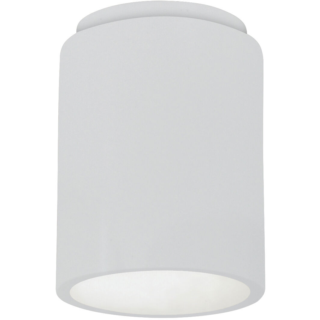Radiance 1 Light 6.5 inch Concrete Flush Mount Ceiling Light in Incandescent