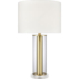 Tower Plaza 26 inch 150.00 watt Gold Table Lamp Portable Light