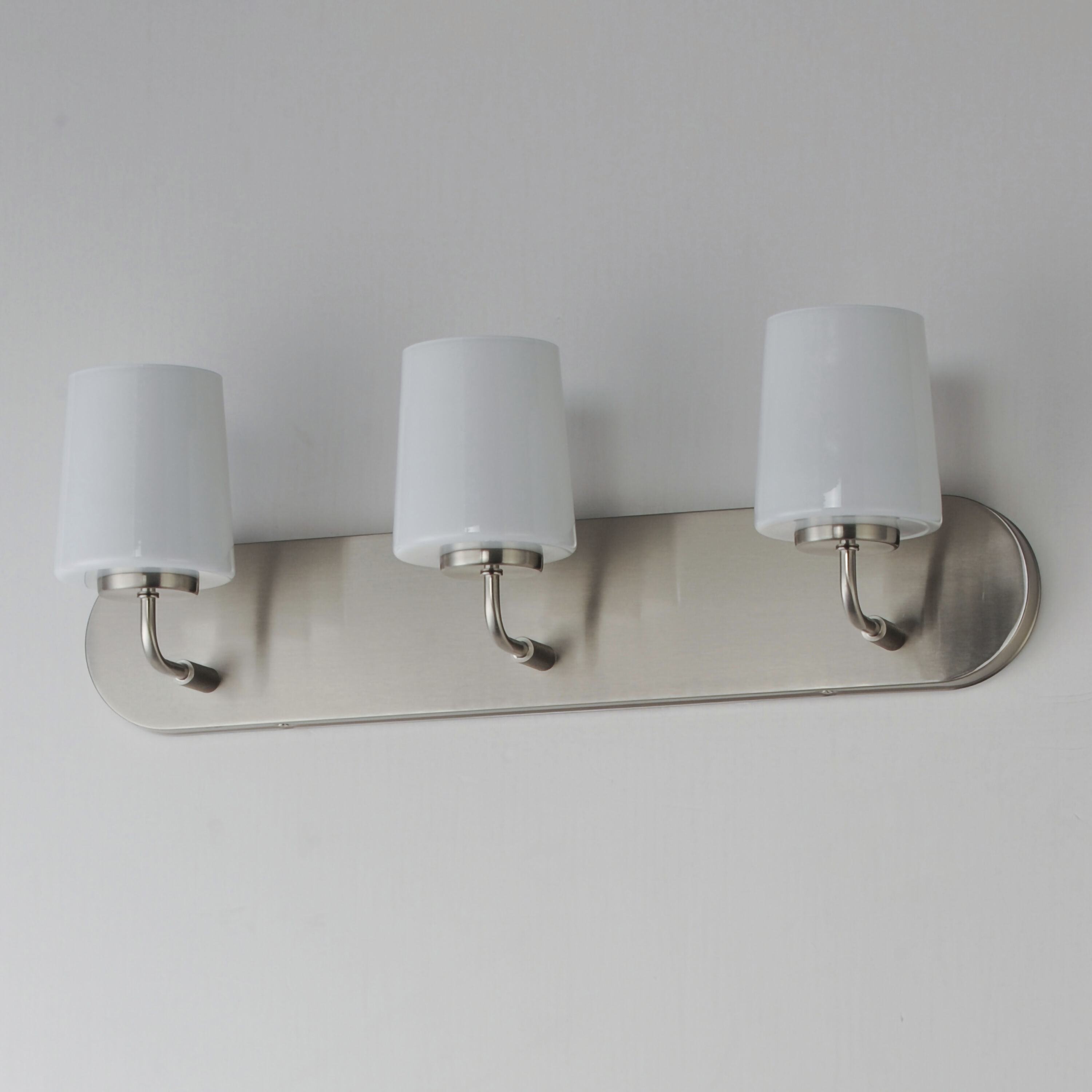 Durham 3 Light 24 inch Satin Nickel Bath Vanity Wall Light