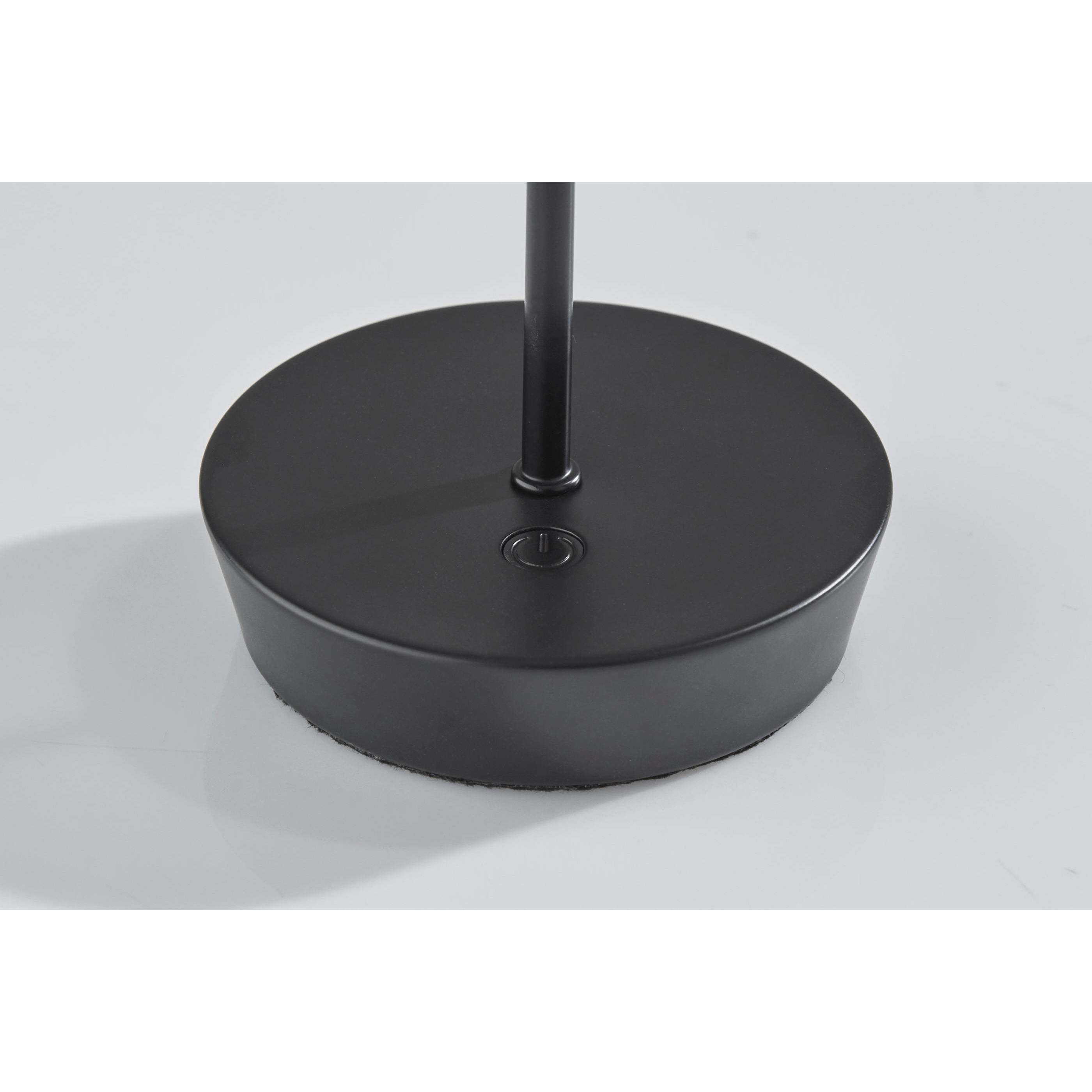 Ako 12 inch 2.00 watt Black Cordless Table Lamp Portable Light, ADS360