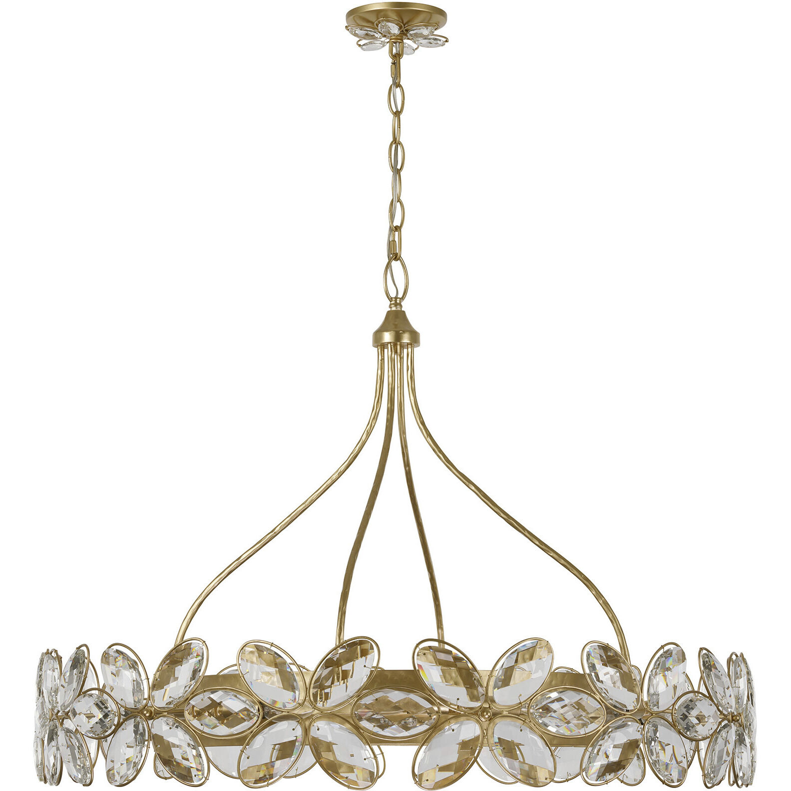 Marbella 14 Light 36 inch Gold Shimmer Chandelier Ceiling Light