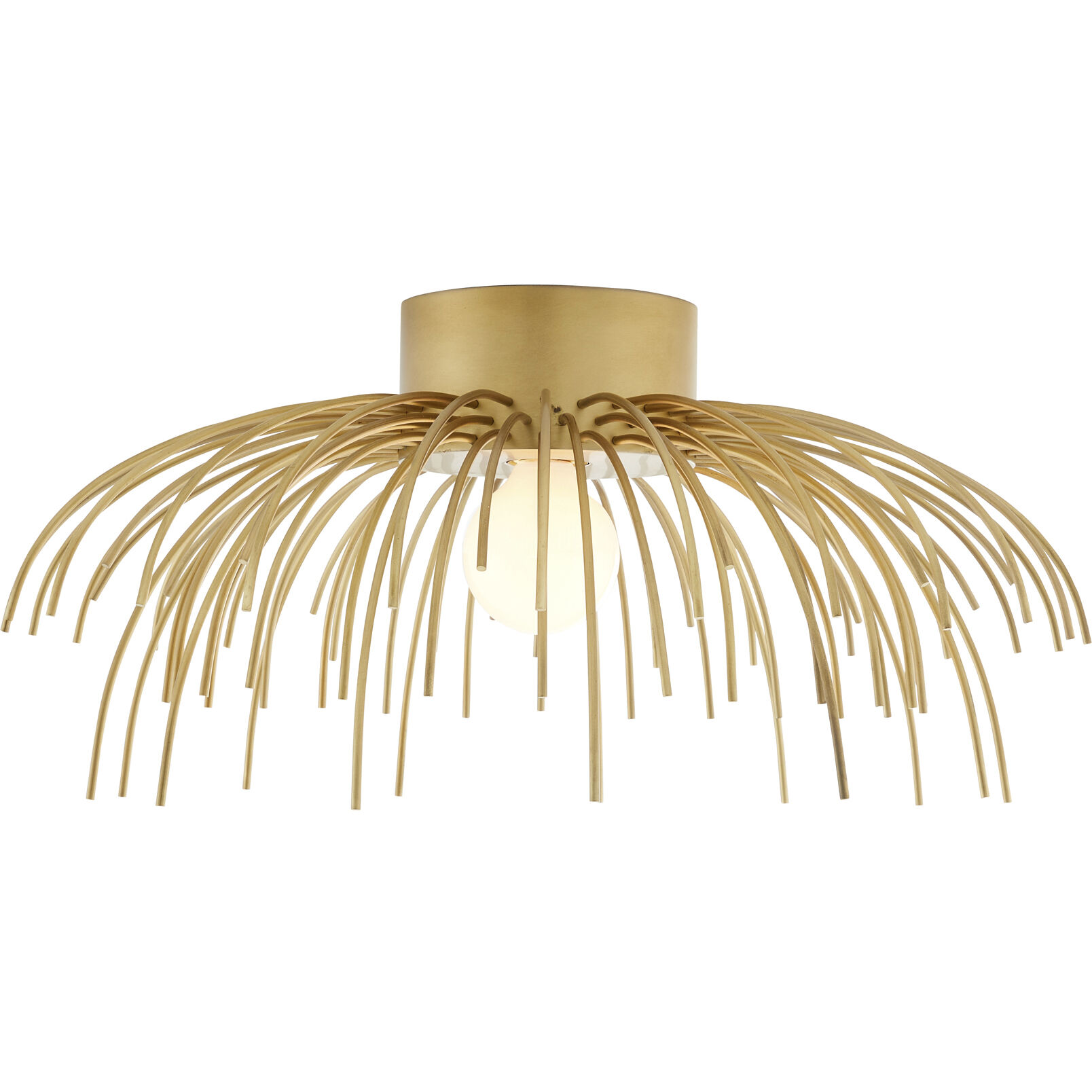 Margaret 1 Light 21 inch Antique Brass Flush Mount Ceiling Light