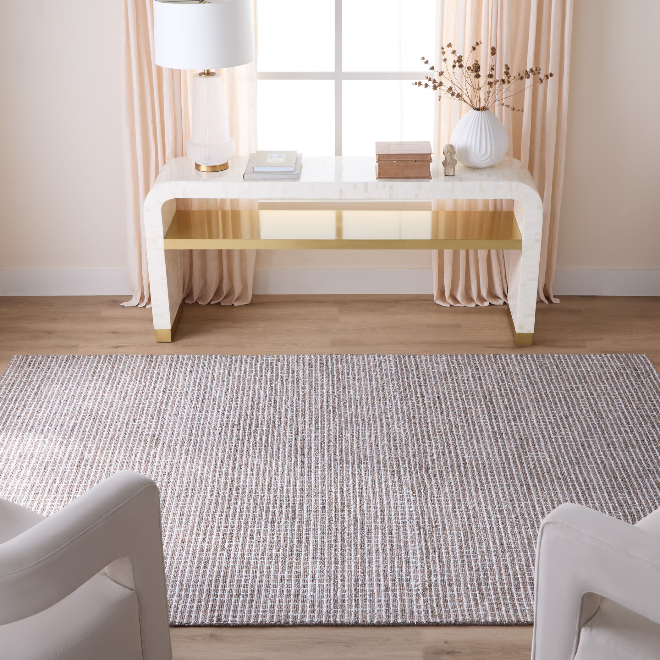 Myra 114 X 79 inch Neutral Rug in 6 x 9