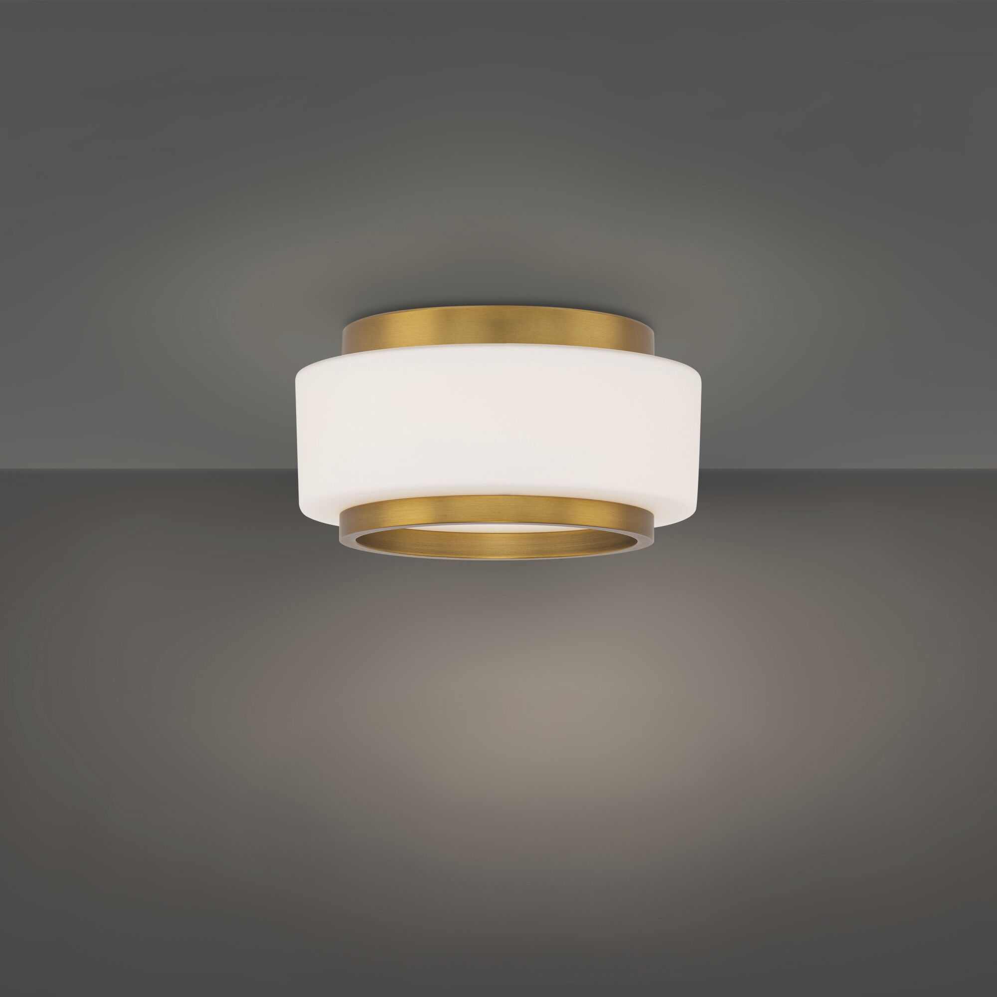 Preston LED 7.8 inch Aged Brass Indoor Ceiling Lighting in 2700K