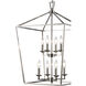 Lacey 8 Light 19 inch Polished Chrome Pendant Ceiling Light
