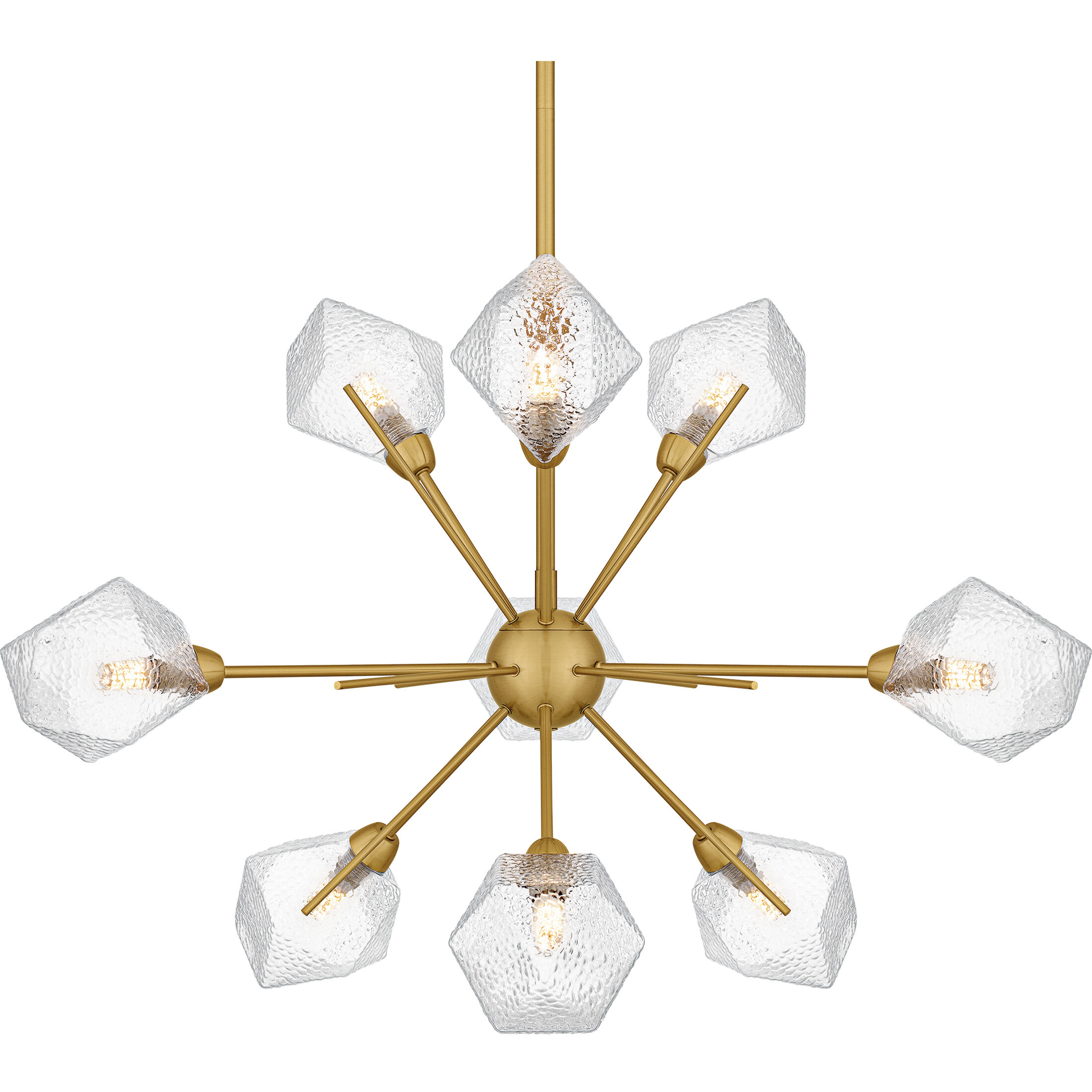 Salvador 9 Light 30 inch Brushed Gold Chandelier Ceiling Light