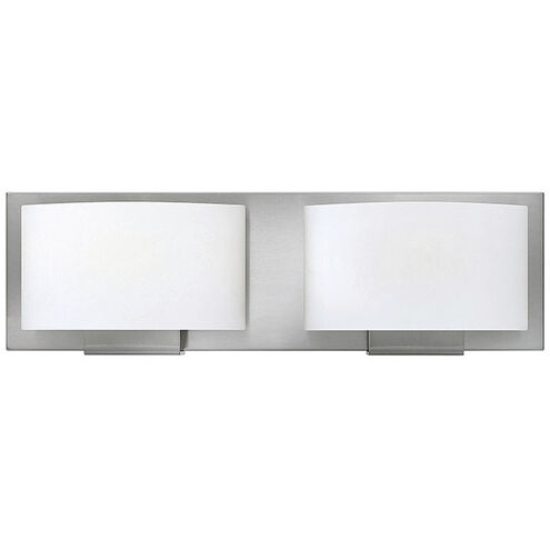 Mila 2 Light 16 inch Brushed Nickel Vanity Light Wall Light