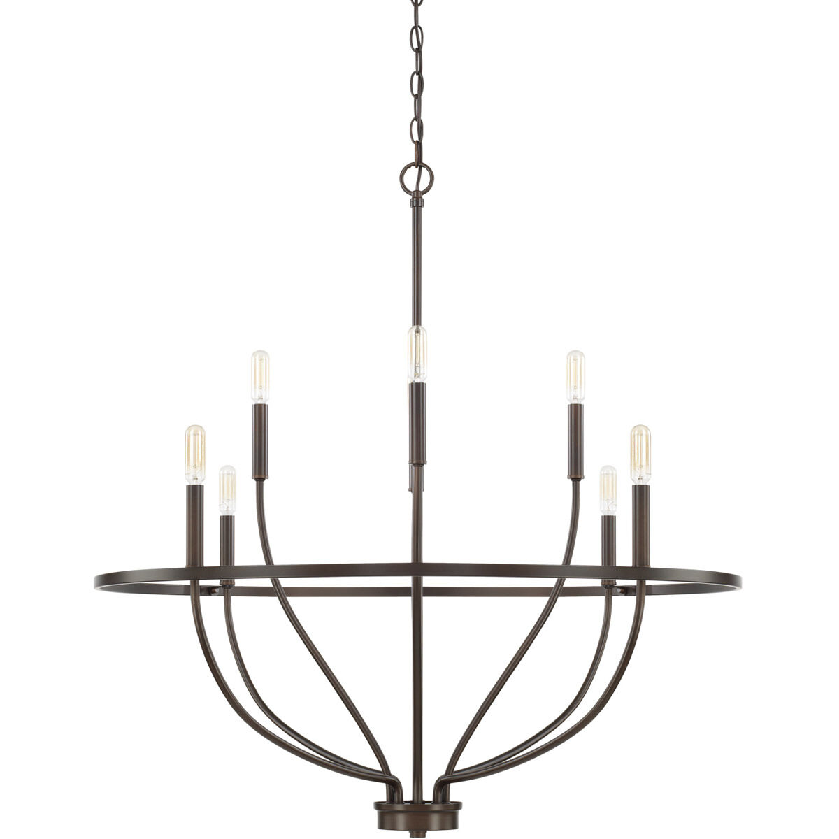 Greyson 8 Light 34 inch Bronze Chandelier Ceiling Light