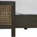 Camille Natural Gray Rattan and Cerused Ash Bed