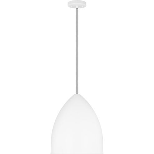 Drew & Jonathan Scott Huron 1 Light 13 inch Matte White Pendant Ceiling Light