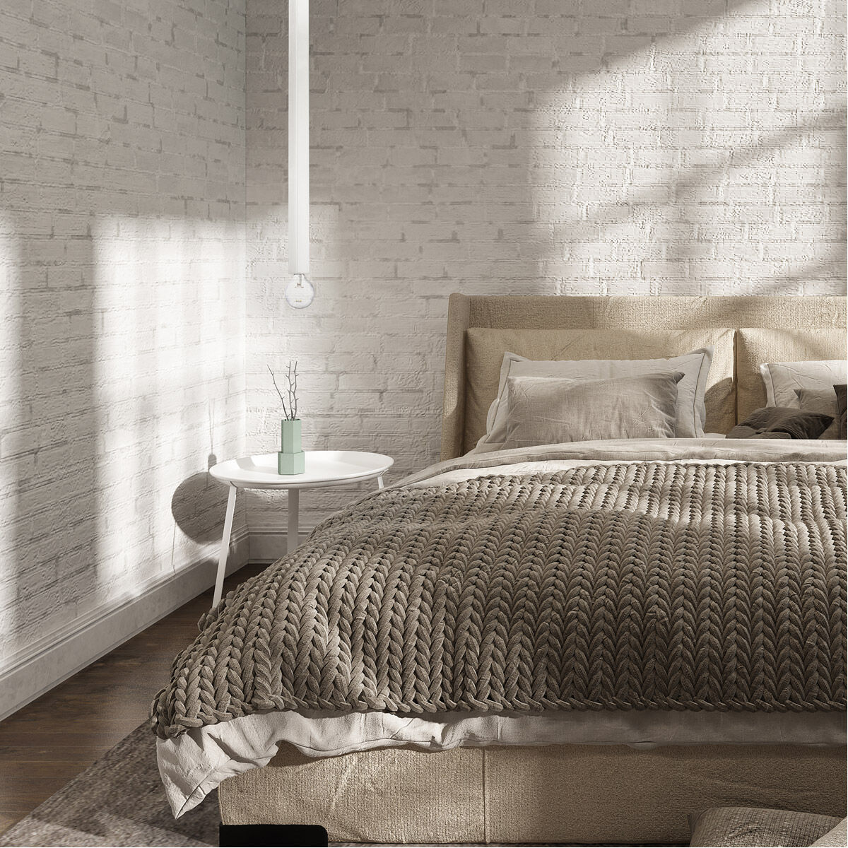 Solna 1 Light 9 inch Brushed Nickel Pendant Ceiling Light