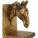 Giraffe 4.6 X 4.1 inch Black and Gold Bookends