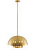 Tapio 4 Light 19 inch Vintage Brass Pendant Ceiling Light, Large