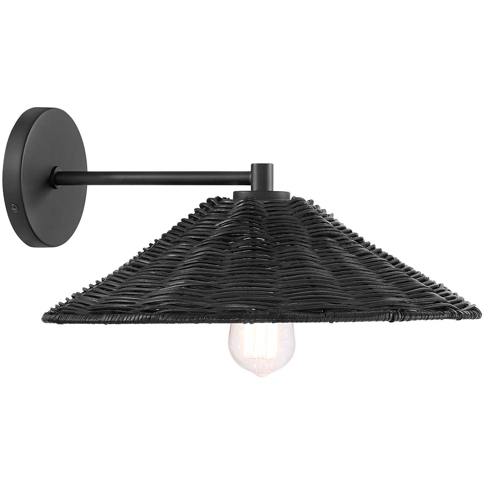 Bohemian 1 Light 15 inch Matte Black Wall Sconce Wall Light
