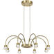 Yep Vario 8 Light 25.25 inch Titanium Gold Chandelier Ceiling Light