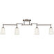 Track Lighting 4 Light 120 Brushed Nickel Track Lighting Kit Ceiling Light