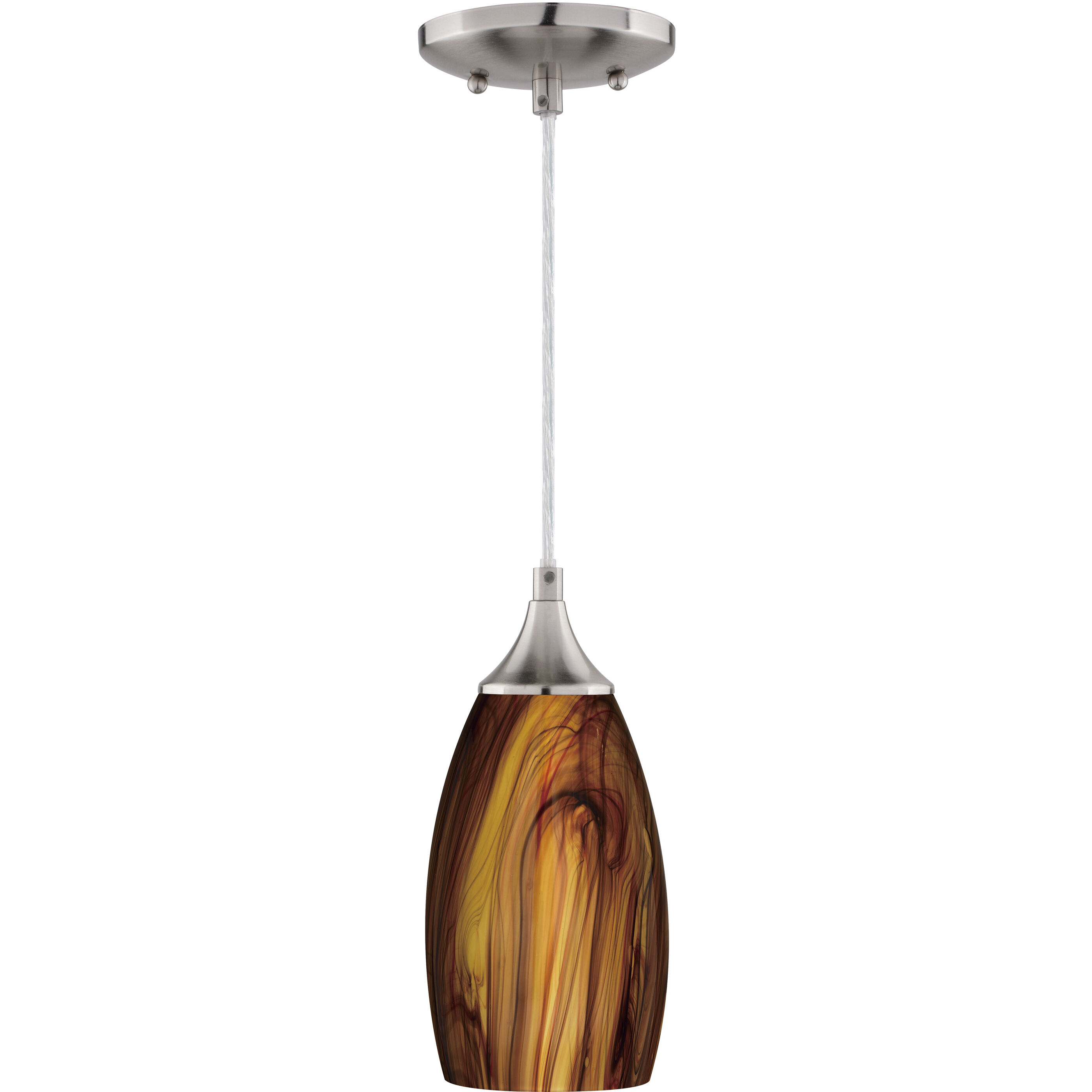 Milano LED 4.75 inch Satin Nickel Mini Pendant Ceiling Light