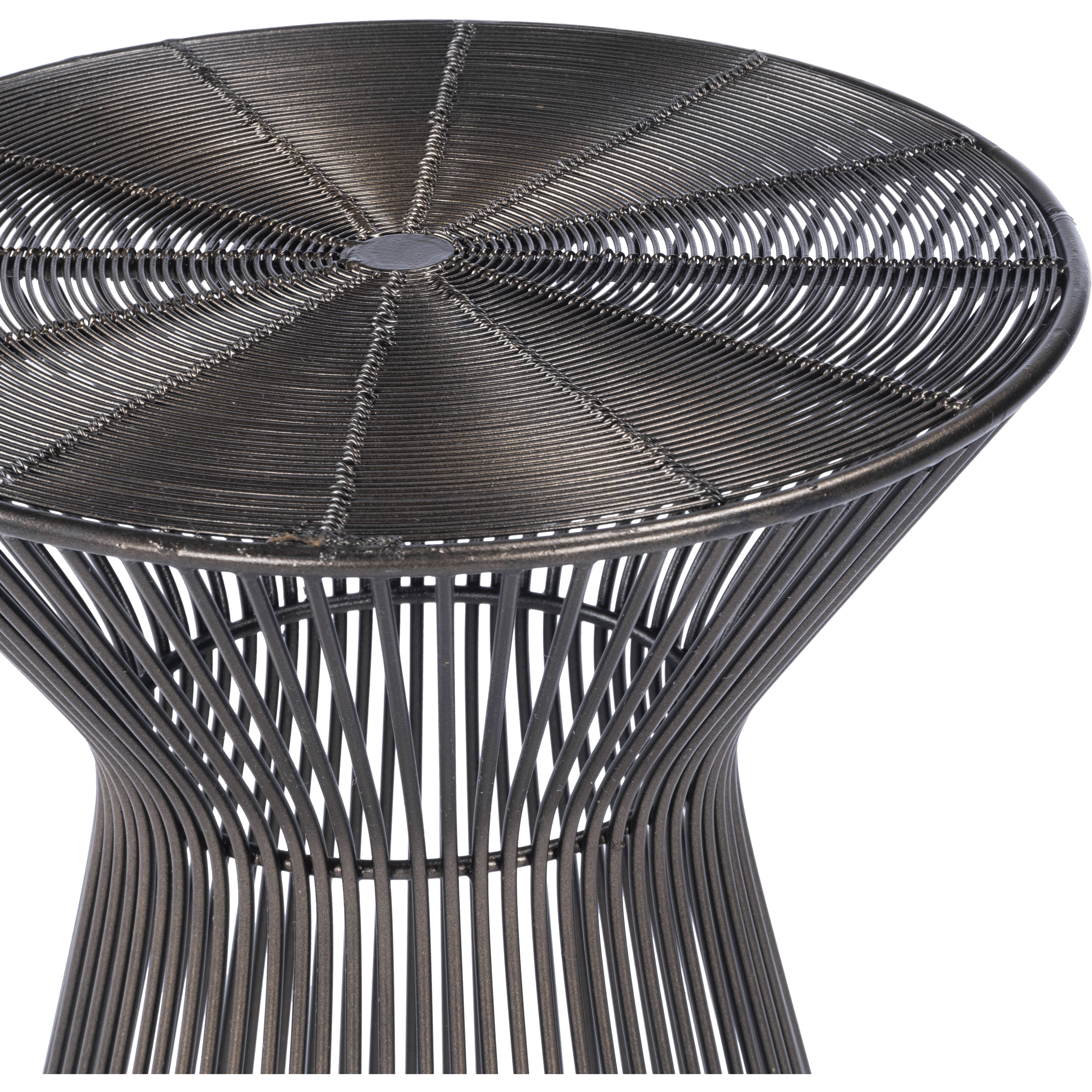 Industrial Chic Greeley Round Metal 18 X 13 inch Metalworks Accent Table