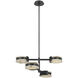 Kelly Wearstler Melange LED 25.25 inch Bronze Multi-Positional Semi-Flush Chandelier Ceiling Light