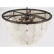 Olyra 12 Light 31.75 inch Plated Dark Bronze Convertible Pendant/Semi-Flush Mount Ceiling Light