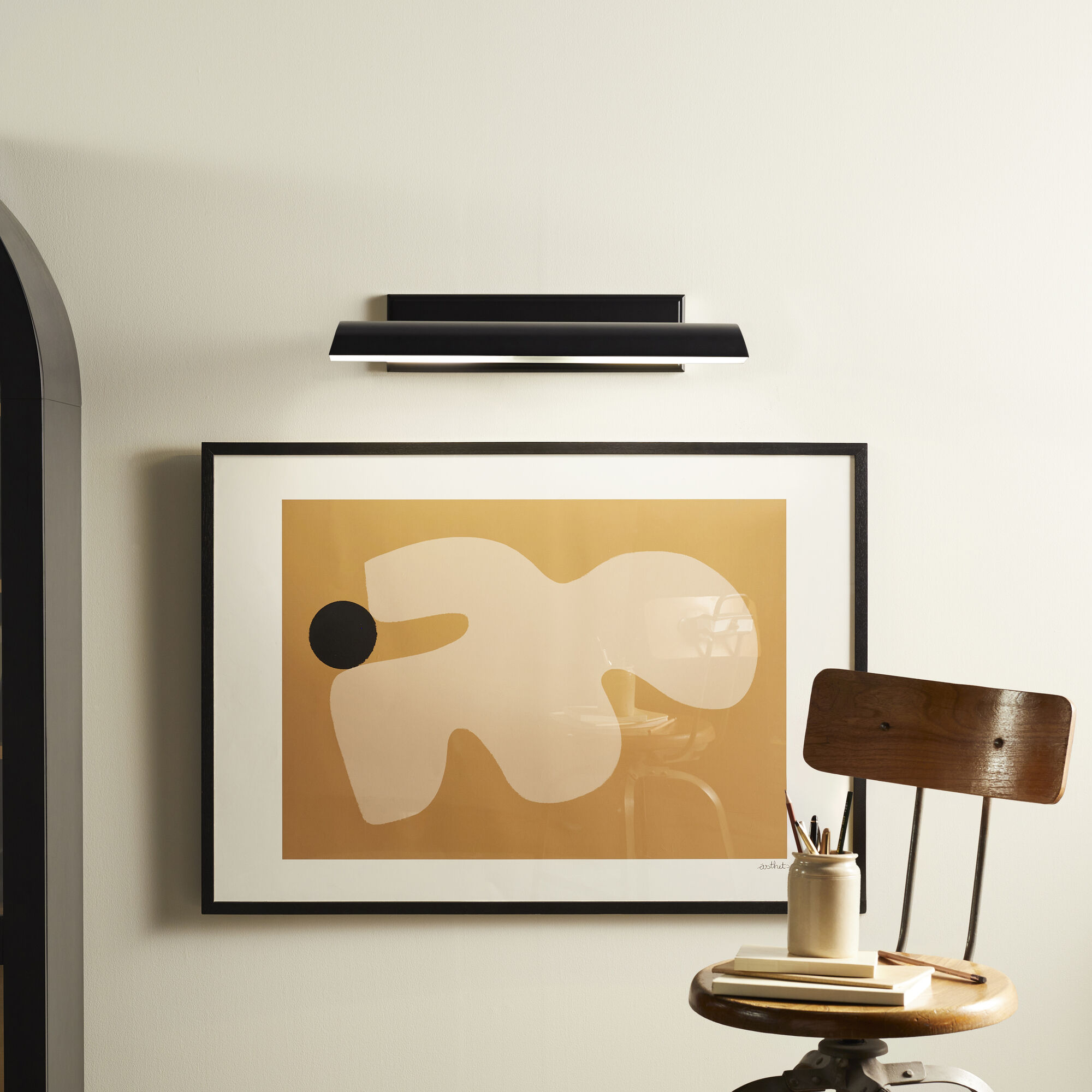 Carston 26 watt 24.25 inch Black Picture Light Wall Light