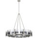 Aenon 10 Light 36 inch Pewter Chandelier Ceiling Light
