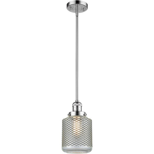 Franklin Restoration Stanton 1 Light 6 inch Polished Chrome Mini Pendant Ceiling Light, Franklin Restoration