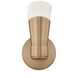 Fusion Collection - Lugano Family 1 Light 4.75 inch Brushed Brass and Ribbed Clear ADA Wall Sconce Wall Light, EVOLV