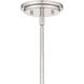 Tapley 3 Light 12 inch Polished Nickel Mini Pendant Ceiling Light, Small