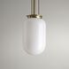 Alisse 1 Light 7.5 inch Brushed Gold Pendant Ceiling Light