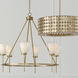 Eliana 4 Light 21.75 inch Champagne Brass Pendant Ceiling Light