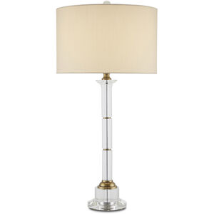 Lothian 29 inch 150.00 watt Clear/Antique Brass Table Lamp Portable Light