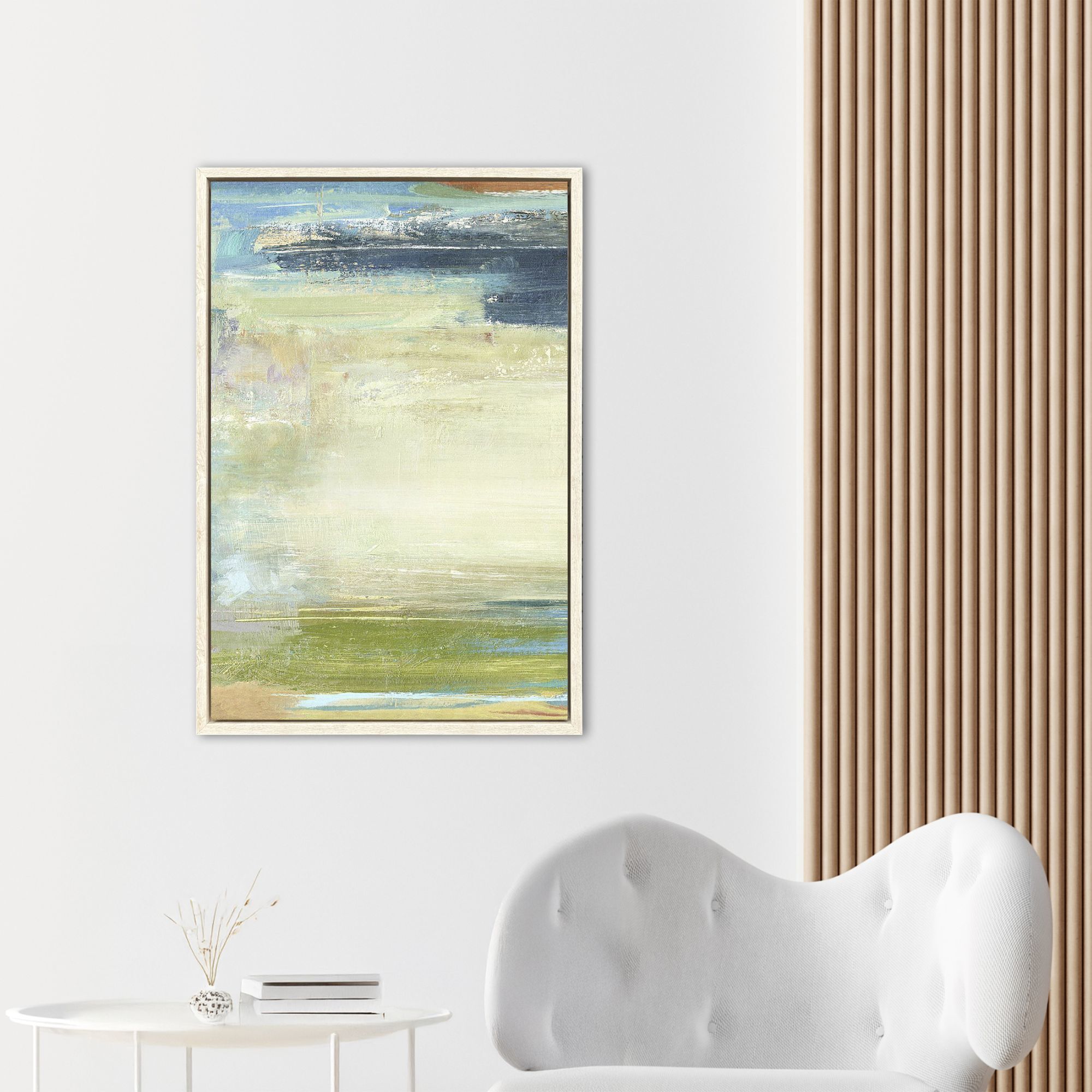 Green Mile Green and Blue and Orange and Multi Framed Art