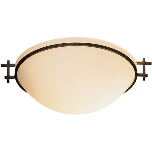 Moonband 1 Light 11 inch Oil Rubbed Bronze Semi-Flush Ceiling Light in Opal
