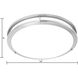 Clarion 1 Light 14 inch Brushed Nickel Flush Mount Ceiling Light