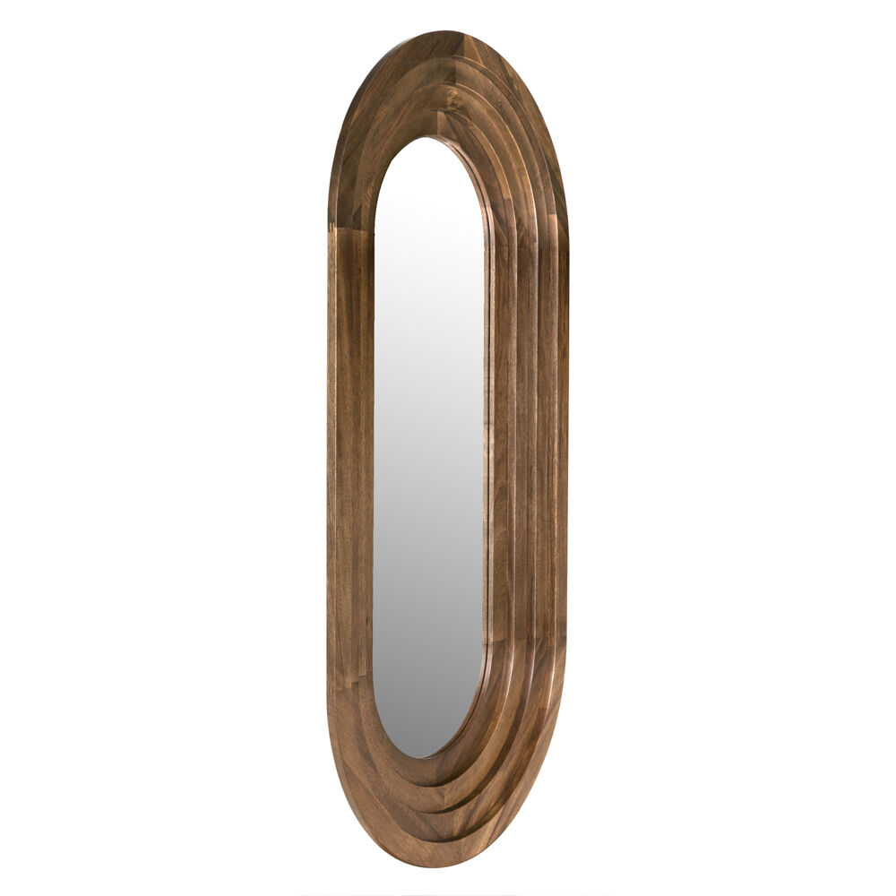 New Fuss 64.5 X 32 inch Dark Walnut Mirror