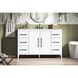 Millie 54 X 35 inch White Bathroom Vanity Cabinet