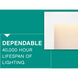 Taper 12v 1.90 watt Satin White Landscape Deck Sconce, Horizontal