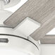 Georgetown 52 inch Fresh White with Light Gray Oak Blades Ceiling Fan