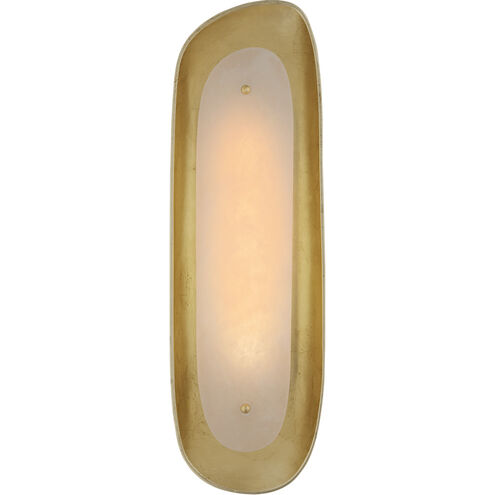 AERIN Samos LED 6.75 inch Gild Sculpted Sconce Wall Light