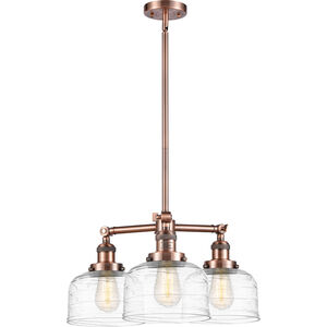 Franklin Restoration Bell LED 22 inch Antique Copper Chandelier Ceiling Light
