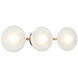 Monument 3 Light 24 inch Champagne Gold Wall Sconce Wall Light