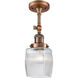 Franklin Restoration Colton 1 Light 6 inch Antique Copper Sconce Wall Light, Franklin Restoration