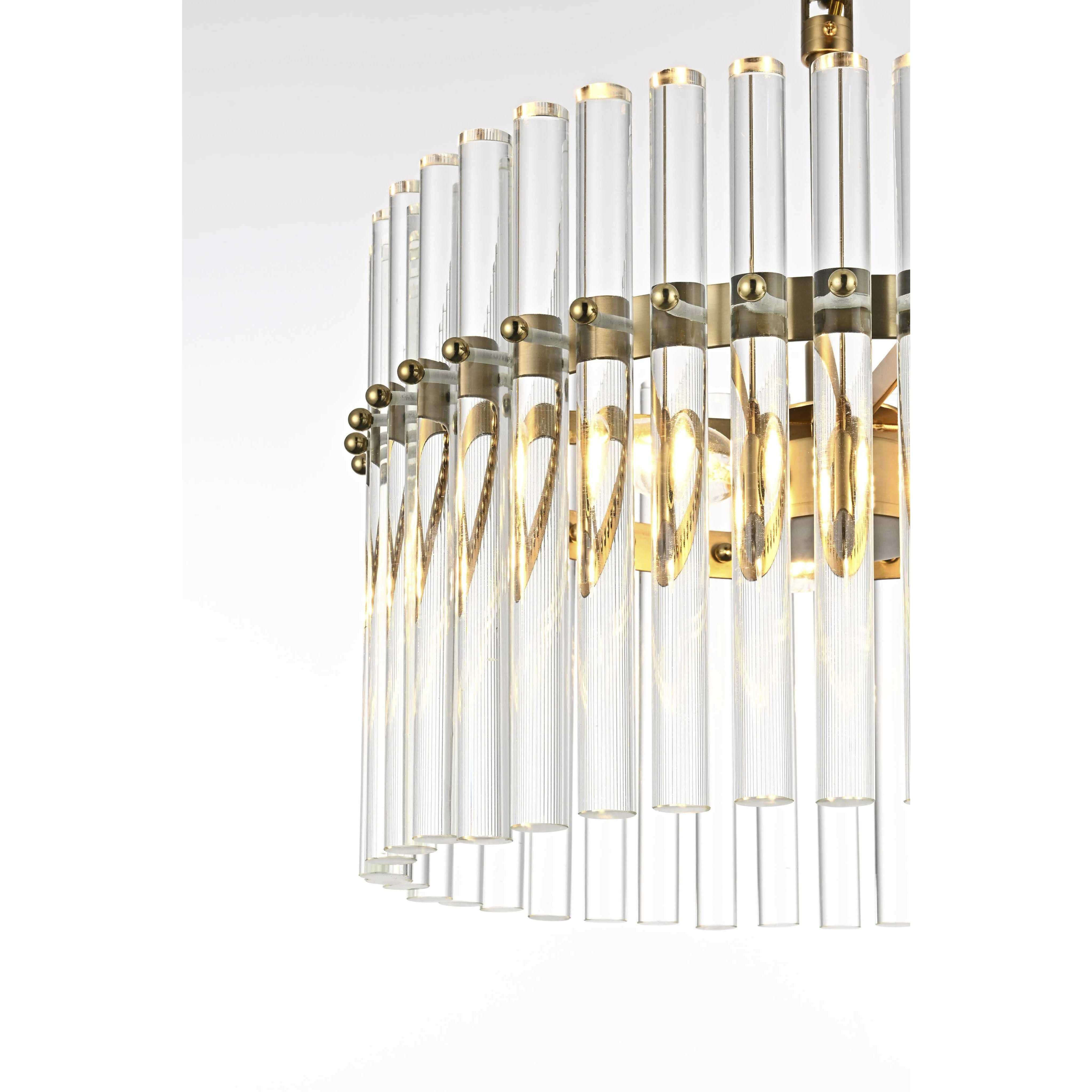 Paulina 3 Light 16 inch Satin Gold Chandelier Ceiling Light