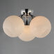 Neve 3 Light 18.75 inch Polished Chrome Semi-Flush Mount Ceiling Light