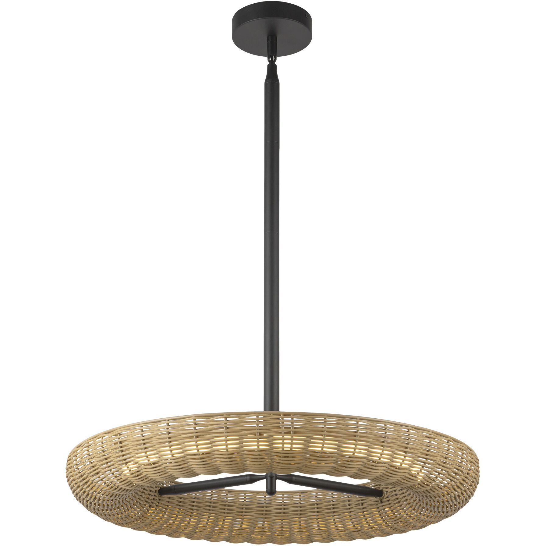 Alora Mood Maris LED 24.13 inch Matte Black Chandelier Ceiling Light