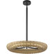 Alora Mood Maris LED 24.13 inch Matte Black Chandelier Ceiling Light
